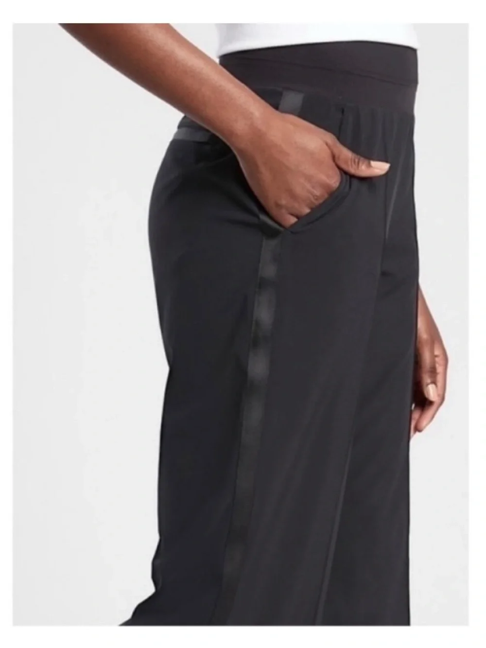 Athleta Nolita Wide-Leg Pull-On Pants in Black - Picture 5 of 7